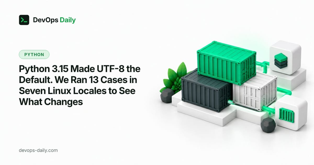 Python 3.15 Made UTF-8 the Default. We Ran 13 Cases in Seven Linux Locales to See What Changes